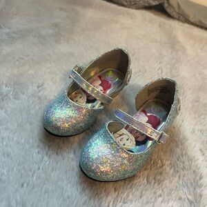 Disney Sparkly Silver Kids Dress Shoes